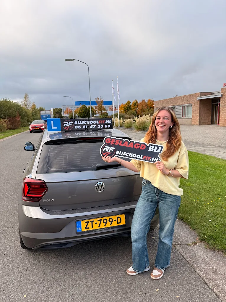 Geslaagde leerling Rijschool Fit
