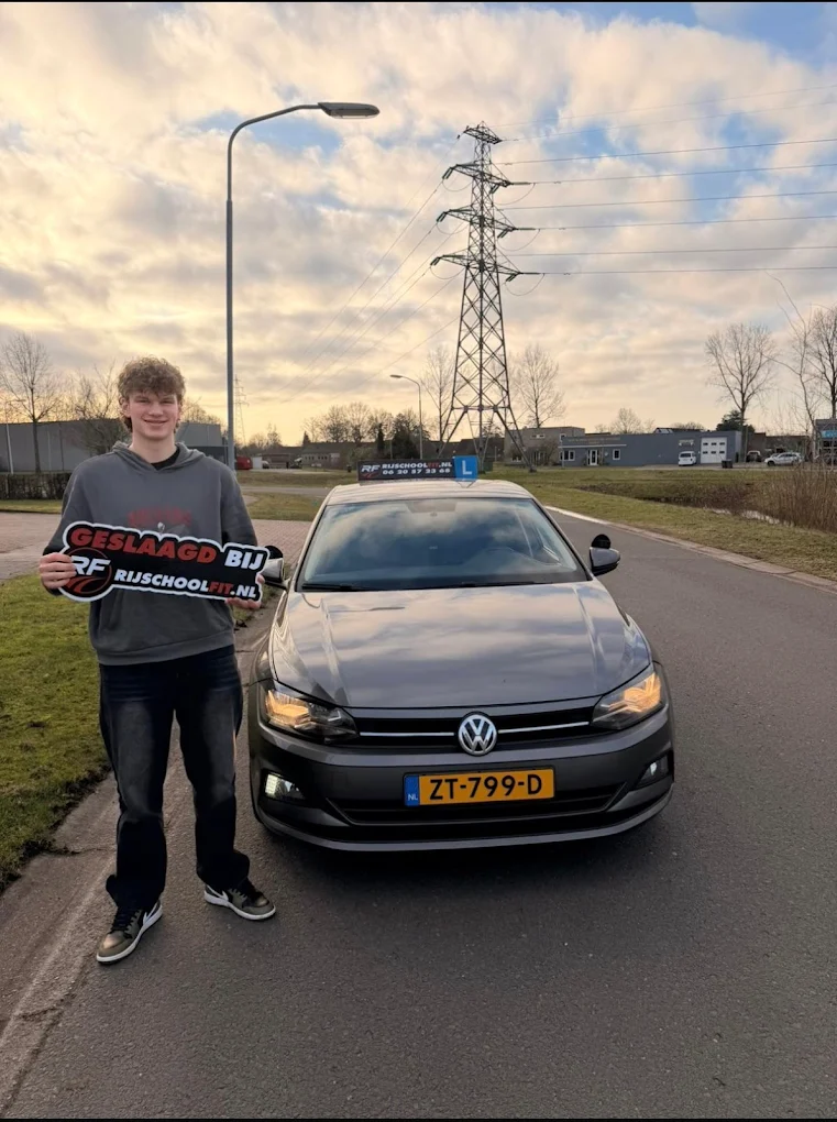 Geslaagde leerling Rijschool Fit